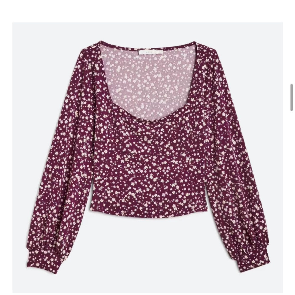 Naomi Square Neck Cropped Knit Top